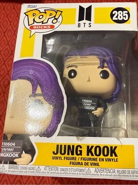 Funko BTS Jung Kook Vinyl Figure with Purple and Black Details